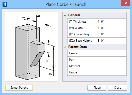 Place Corbel Haunch