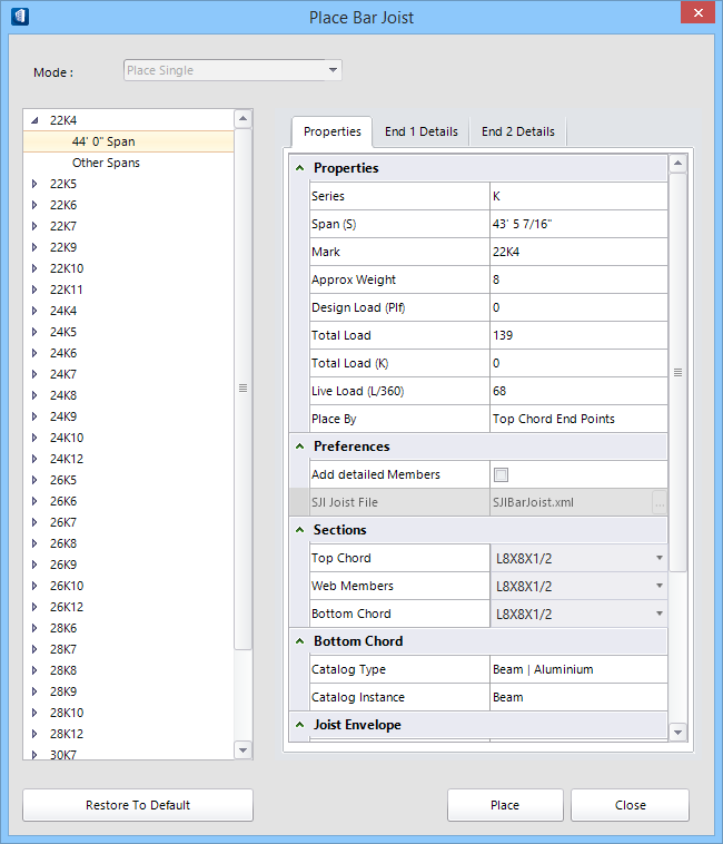 Joists - Intelligent Joists, Architectural addon, AutoCAD and AutoCAD LT